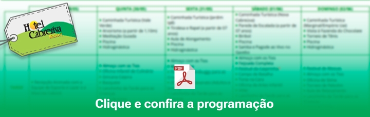 Confira a programação